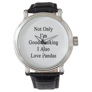 Relógio De Pulso Não só eu estou bem, também amo pandas