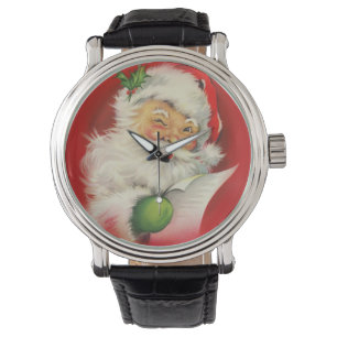 Relógio De Pulso Natais vintages Santa Claus
