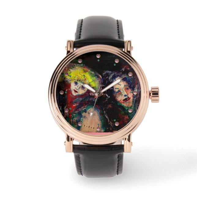 Relógio De Pulso NOITE DE CARNIVAL EM Máscaras de Mascarada venezia (Frente)