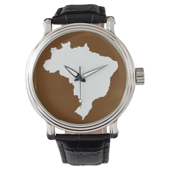 Relógio De Pulso Noz-moscada Festiva Brasil (Frente)
