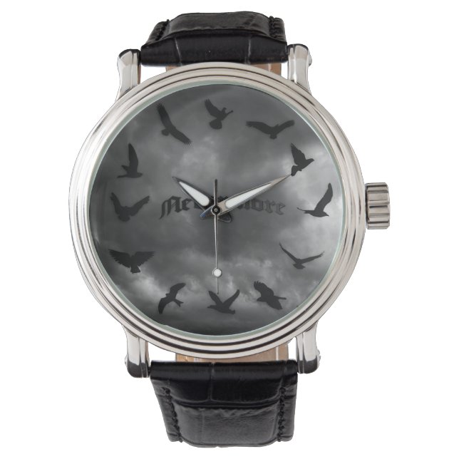 Relógio De Pulso Nunca mais Raven Novelty Bird Watch (Frente)