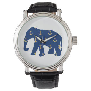 Relógio De Pulso O ouro ancora o elefante