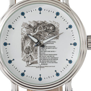 Relógio De Pulso O país das maravilhas que maneira eu devo ir