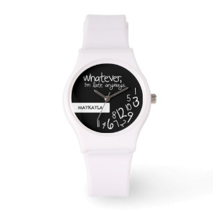 Relógio De Pulso o que quer que, mim estão atrasados de qualquer