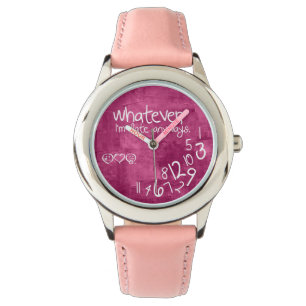 Relógio De Pulso o que quer que, mim estão atrasados de qualquer