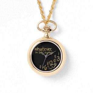 Relógio De Pulso O que quer que, mim estão atrasados de qualquer