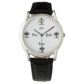 Relógio De Pulso O relógio do pulso do tempo do golfe do disco