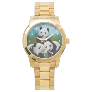 Relógio De Pulso O urso Cub da panda ama