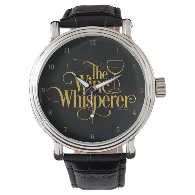 Relógio De Pulso O Whisperer De Vinho (Frente)