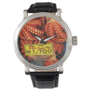 Relógio De Pulso Octopus Tako た こ Tsukiji Fish Market, Tóquio, Japã