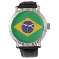 Olhar especial patriótico com bandeira do Brasil