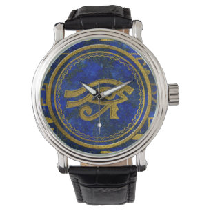 Relógio De Pulso Olho egípcio do Lazuli de Horus - de Wadjet Lapis