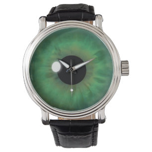 Relógio De Pulso Olho Verde legal Iris Eyeball Personalizado Relógi