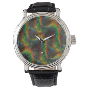 Relógio De Pulso Onda holográfica de brilho do brilho das luzes do