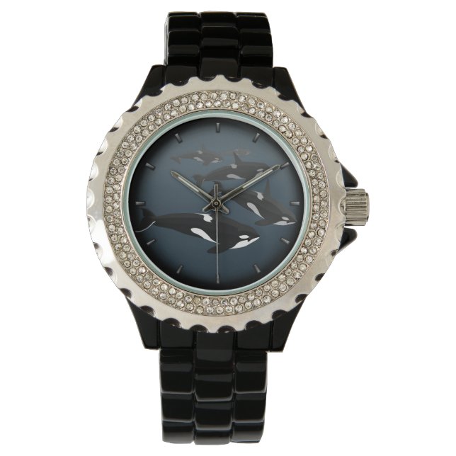 Relógio De Pulso Orca Whale Watch Killer Whale Art Wrist Assista (Frente)