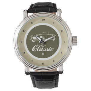 Relógio De Pulso Os anos 50 retros do automóvel do carro clássico