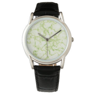 Relógio De Pulso Padrão Verde Marble