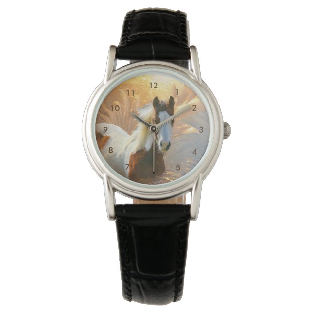 Relógio De Pulso Paint Horse Womens Watch (Frente)