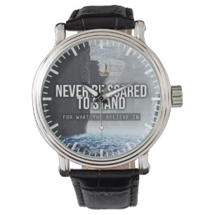 Relógio De Pulso Palavras Motivacionais - Defenda O Que Você Acredi