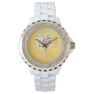 Relógio De Pulso Palm Tree Watch - Amarelo
