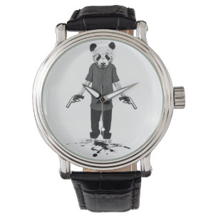 Relógio De Pulso Panda Assassino