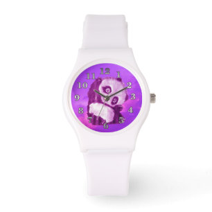 Relógio De Pulso Panda cor-de-rosa