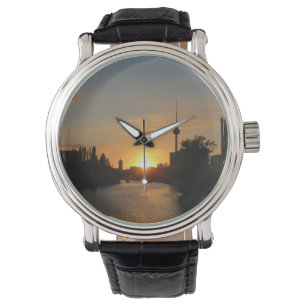 Relógio De Pulso Panorama de Berlim Alemanha à Noite Fernsehturm