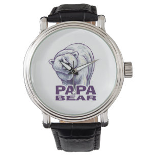 Relógio De Pulso Papa Polar Bear