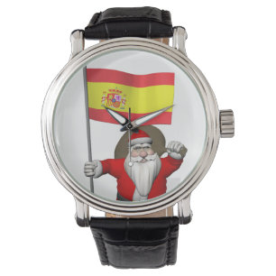 Relógio De Pulso Papai Noel Com Espanha