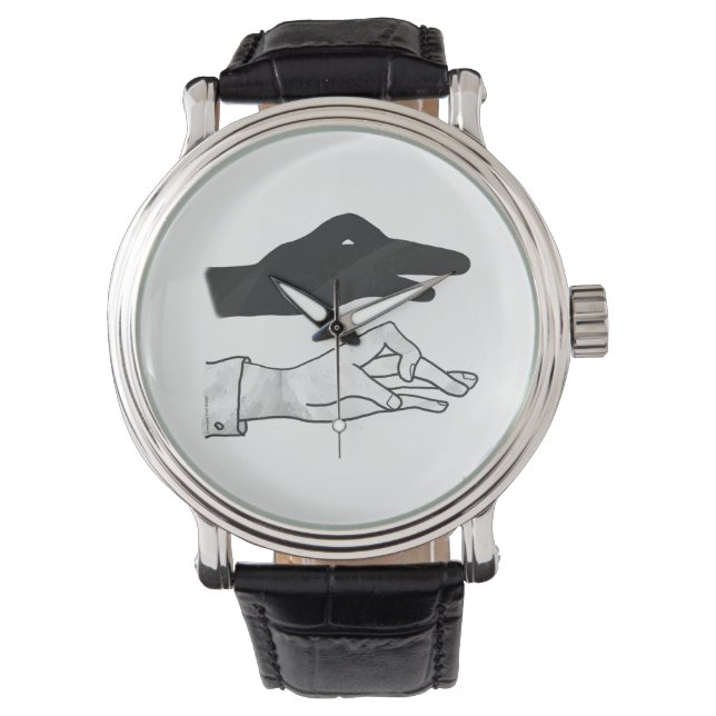 Relógio De Pulso Pato Silhouette Mão (Frente)