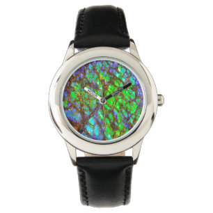 Relógio De Pulso Pavão Ammolite de Falln