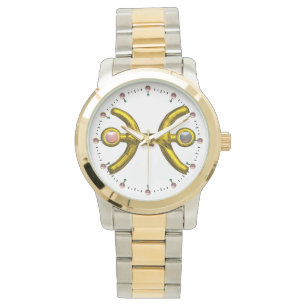 Relógio De Pulso PEIXES DOURADOS ZODIAC BIRTHDAEL,Branco