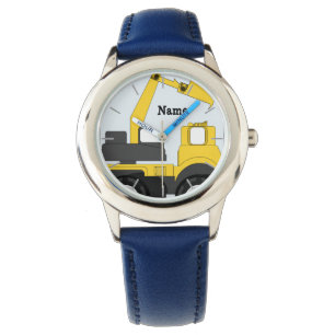 Relógio De Pulso Personalizar Boys Watch DIGGGER TRUCK adicione nom