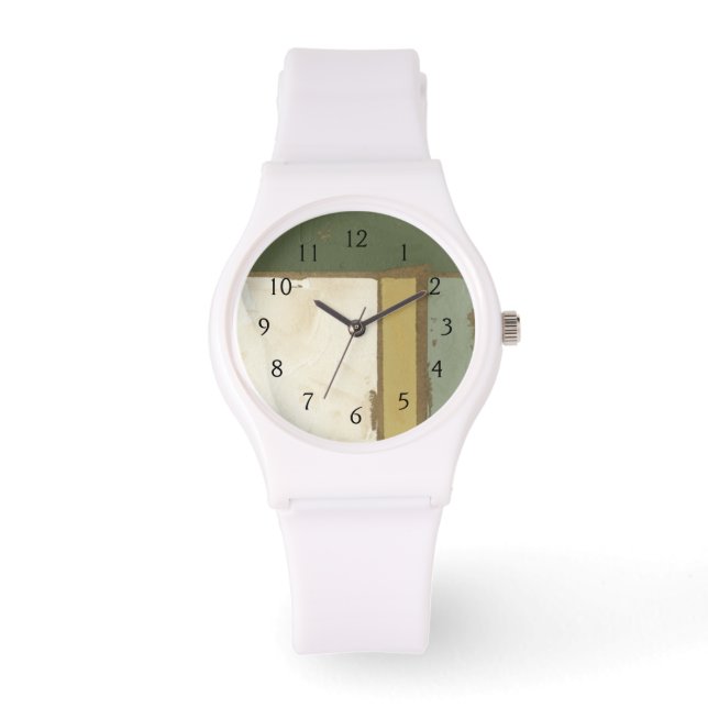 Relógio De Pulso Pintura do painel meteorológico por Jennifer Goldb (Frente)