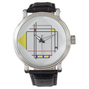Relógio De Pulso PixDezines Arte Mondrian