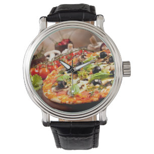 Relógio De Pulso Pizza italiana fresca