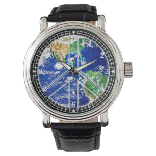 Relógio De Pulso Planeta Terra - World Peace Watch