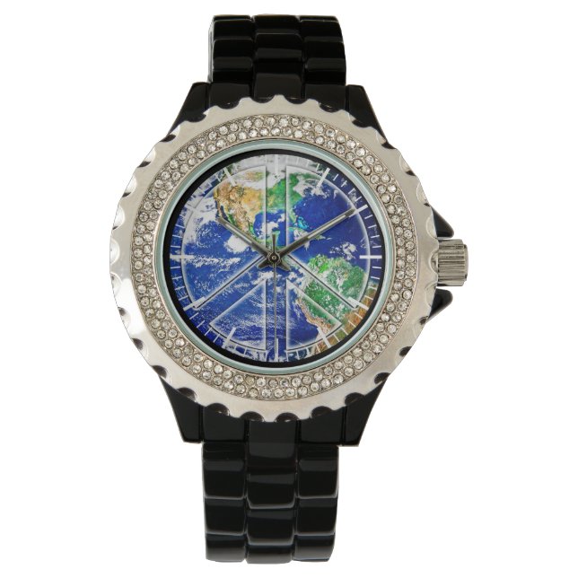 Relógio De Pulso Planeta Terra - World Peace Watch (Frente)