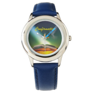 Relógio De Pulso Pomba da confirmação, bíblia, cruz