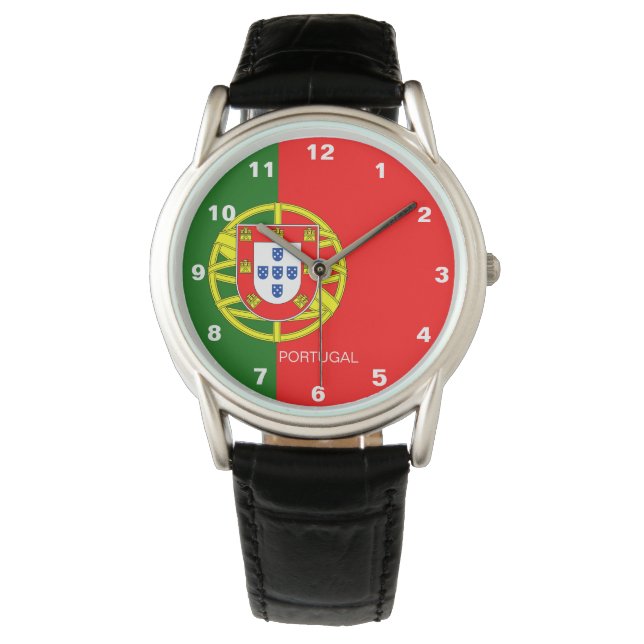 Relógio De Pulso Portugal Flag Watch (Frente)