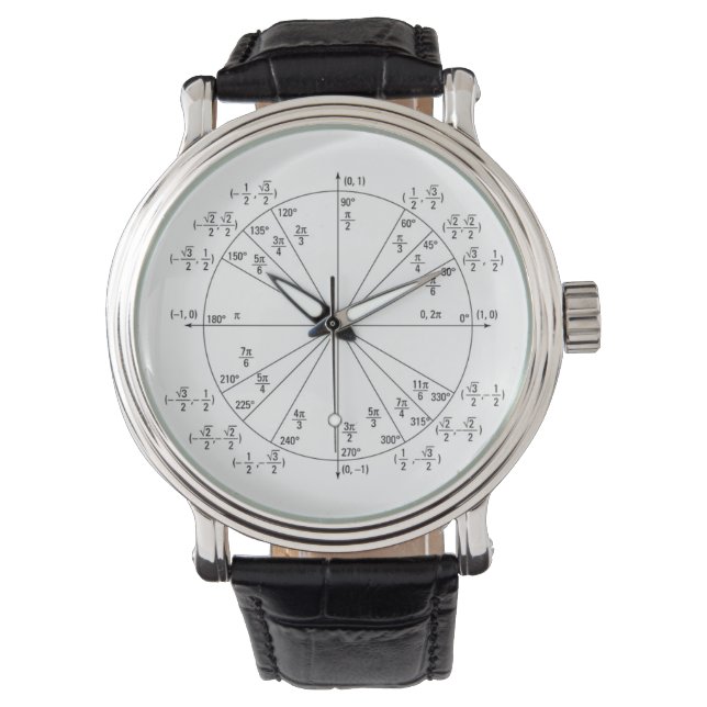 Relógio De Pulso Precalculus Unit Circle Watch (Frente)