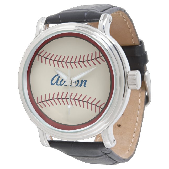 Relógio De Pulso Presente personalizado masculino do Baseball Watch (Angular)