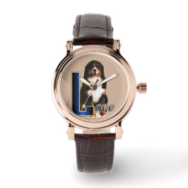 Relógio De Pulso Presentes de Arte de Cachorro de Montanha Bernese