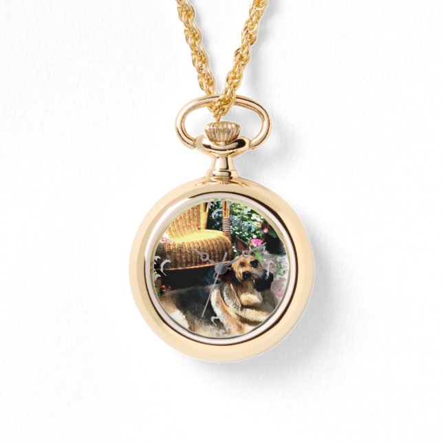 Relógio De Pulso Presentes de german shepherd Amor (Frente)