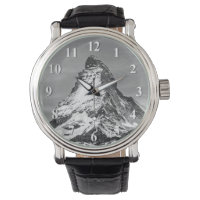 Preto e Branco Matterhorn com Números