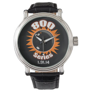 Relógio De Pulso Preto e Laranja da Série 800