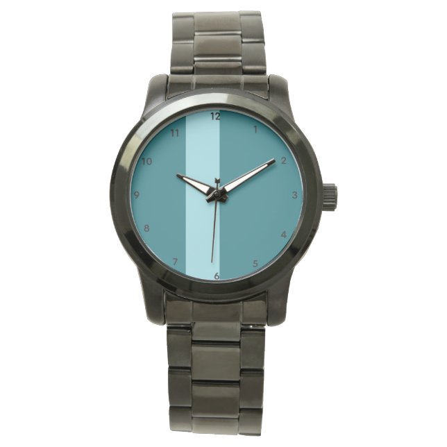 Relógio de Pulso Preto Oversized Unisex Ocean Calm (Frente)