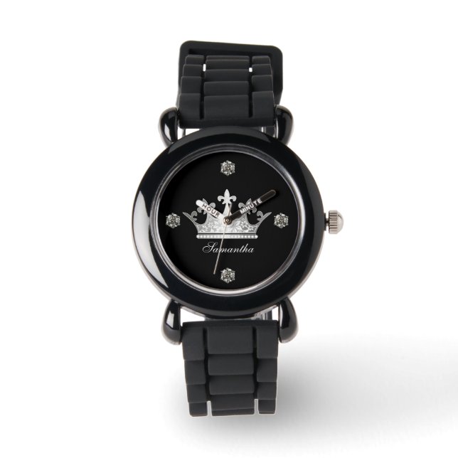 Relógio De Pulso Princesa Crown Custom Watch (Frente)