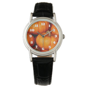 Relógio De Pulso Pumpkins Laranja Bril