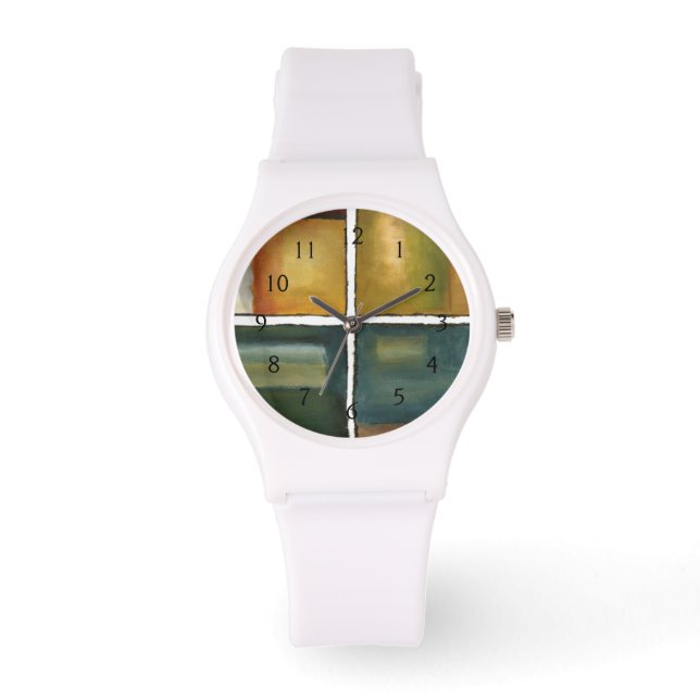 Relógio De Pulso Quatro Pintura Paneled de Jennifer Goldberger (Frente)